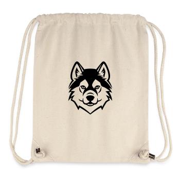 Akita Dog Head - Stanley/Stella Recycled Gym Bag - natural - Front