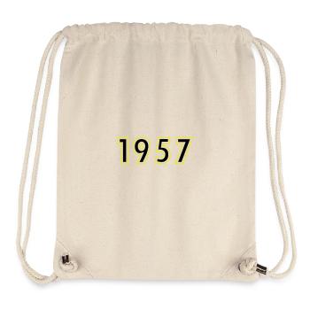 1957 Year Birthday - Stanley/Stella Recycled Gym Bag - natural - Front