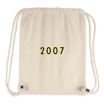 2007 Jahr Geburtstag - Stanley/Stella recycelter Gym Bag - Naturweiß - Vorne