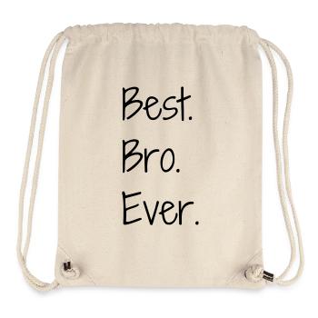 Frère Frangin Frere Naissance Bébé Frérot - Sac à cordon recyclé Stanley/Stella - blanc naturel - Devant