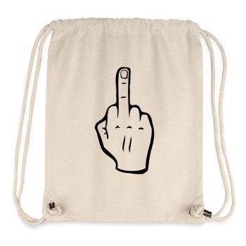 Middle finger - Stanley/Stella Recycled Gym Bag - natural - Front