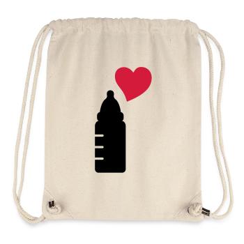 babyflasche_love_2__f2 - Stanley/Stella Recycled Gym Bag - natural - Front