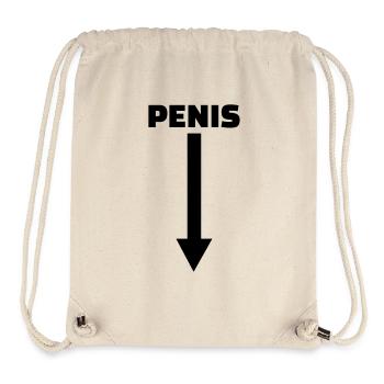 Penis - Stanley/Stella recycelter Gym Bag - Naturweiß - Vorne