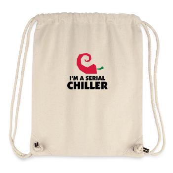 I'm a Serial Chiller - Stanley/Stella recycelter Gym Bag - Naturweiß - Vorne