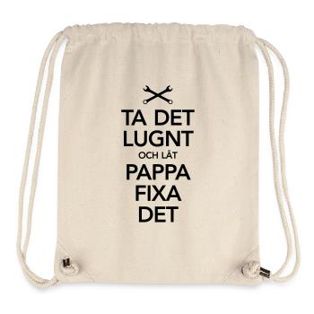 Pappa Fixa Det Fars dag Vaderdag Farsdag Present - Stanley/Stella Recycled Gym Bag - natural - Front
