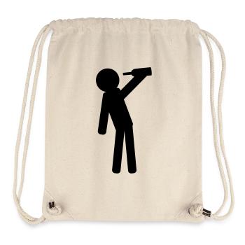 Saufen stehen - Stanley/Stella recycelter Gym Bag - Naturweiß - Vorne