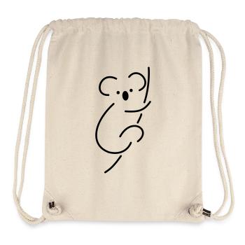 Koala sketch - Stanley/Stella recycelter Gym Bag - Naturweiß - Vorne