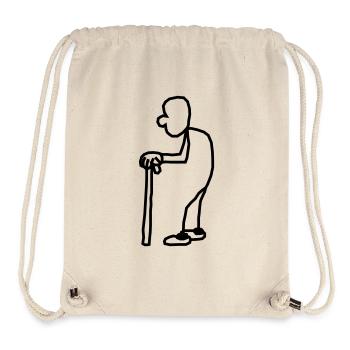 urli_das_strichmaennchen - Sac à cordon recyclé Stanley/Stella - blanc naturel - Devant