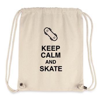 Skateboard Skateboarding Sport Sportler Spieler - Stanley/Stella recycelter Gym Bag - Naturweiß - Vorne