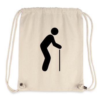 Alte Person - Stock - Stanley/Stella recycelter Gym Bag - Naturweiß - Vorne