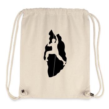 column wall climber climbing mountains high sport - Stanley/Stella Recycled Gym Bag - natural - Front