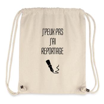 Journalist / Journalismus / Zeitung / Reporter - Stanley/Stella recycelter Gym Bag - Naturweiß - Vorne