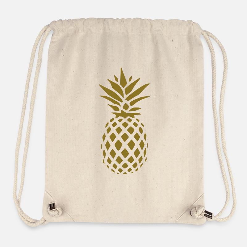 Ananas - Stanley/Stella recycelter Gym Bag - Naturweiß