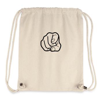 Finger pointing - Stanley/Stella Recycled Gym Bag - natural - Front
