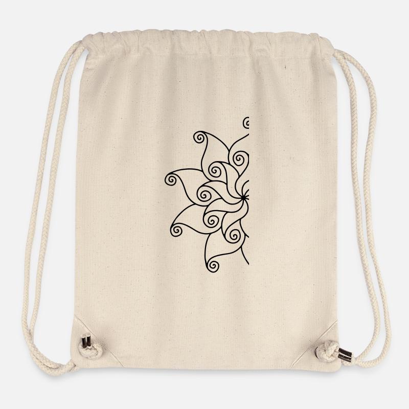 Mandala fragment flower - Stanley/Stella Recycled Gym Bag - natural