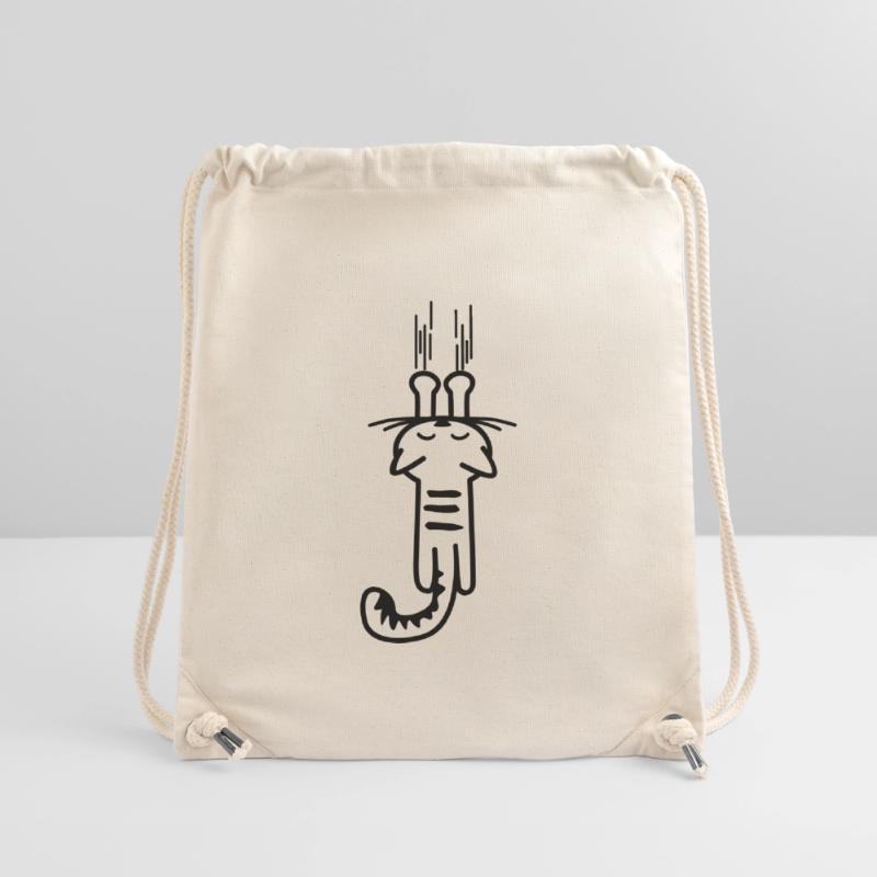 scratching kitty - Katze - Cats - Stubentiger Stanley/Stella recycelter Gym Bag