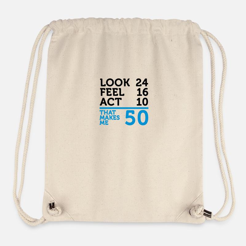 Ich bin 50 Jahre alt, aber.... - Stanley/Stella recycelter Gym Bag - Naturweiß
