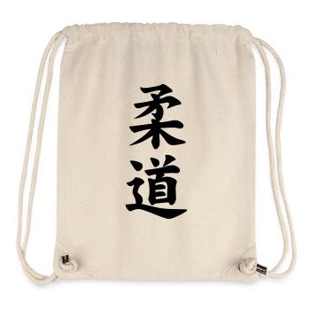 judo kanji "flexible way" japanese sport - Stanley/Stella Recycled Gym Bag - natural - Front