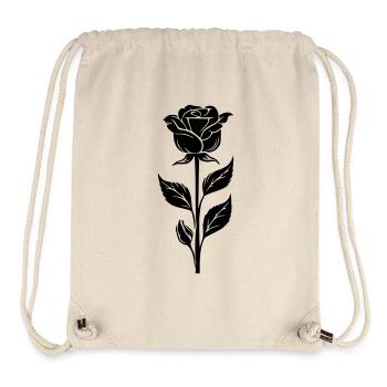 Simple rose design - Stanley/Stella Recycled Gym Bag - natural - Front