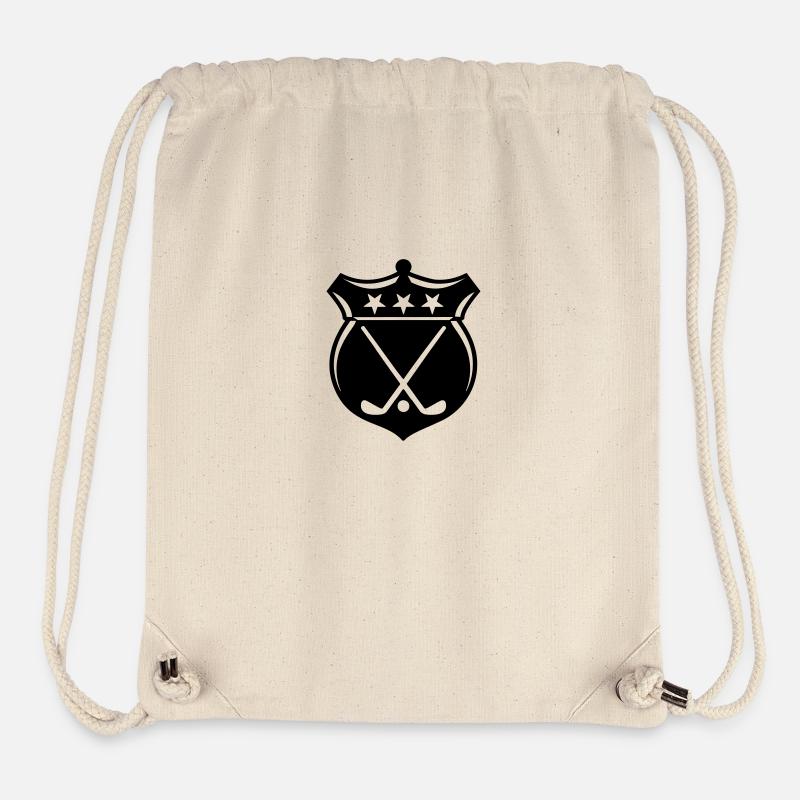 Golf Emblem / Golf Crest - Stanley/Stella Recycled Gym Bag - natural
