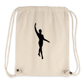 Vektor Balletttänzer Silhouette - Stanley/Stella recycelter Gym Bag - Naturweiß - Vorne