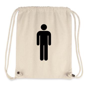 Signe de toilette pour hommes - Sac à cordon recyclé Stanley/Stella - blanc naturel - Devant