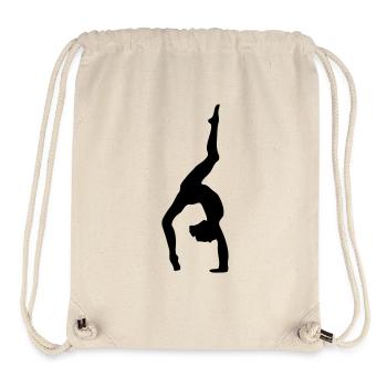 Kunstturnen Bodenturnen Fitness Sport Gymnastic - Stanley/Stella recycelter Gym Bag - Naturweiß - Vorne
