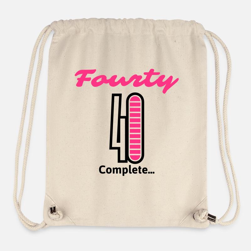 Fourty complet ... - Sac à cordon recyclé Stanley/Stella - blanc naturel