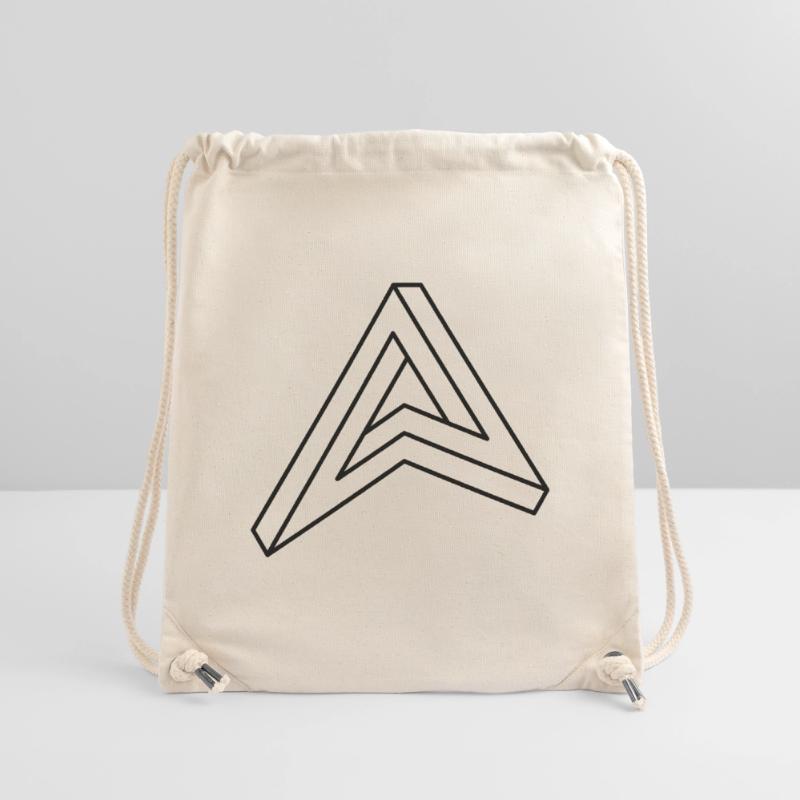 impossible figure Escher triangle geometry hipster Stanley/Stella Recycled Gym Bag