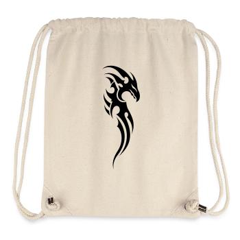 tribal dragon - Sac à cordon recyclé Stanley/Stella - blanc naturel - Devant