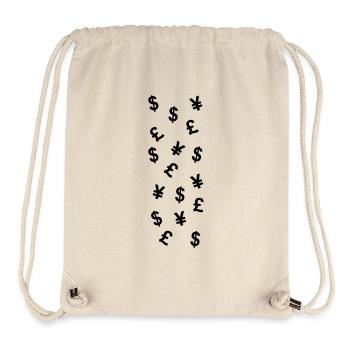 EURO DOLLAR POUND YEN - Stanley/Stella Recycled Gym Bag - natural - Front