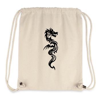 tribal dragon - Sac à cordon recyclé Stanley/Stella - blanc naturel - Devant