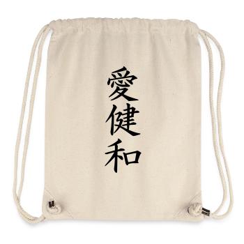 Peaceful love - Stanley/Stella Recycled Gym Bag - natural - Front