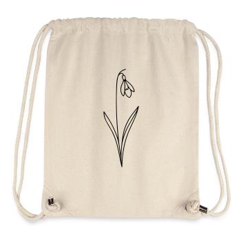 Graceful Bells - Lily of the Valley Lineart - Stanley/Stella Recycled Gym Bag - natural - Front