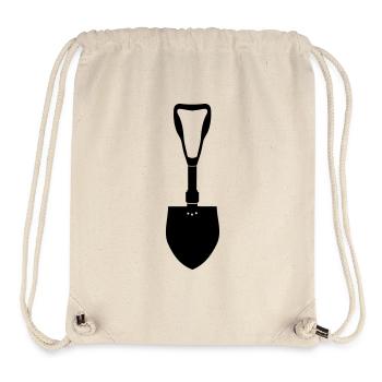 klappspaten_vec_1 en - Stanley/Stella Recycled Gym Bag - natural - Front