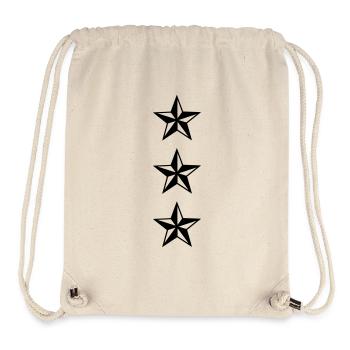 stars military rank - Stanley/Stella recycelter Gym Bag - Naturweiß - Vorne