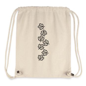 Maple Leaf Leaves Autumn Icon - Stanley/Stella Recycled Gym Bag - natural - Front