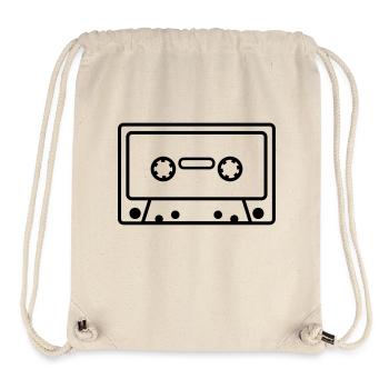 Cassette tape music - Stanley/Stella Recycled Gym Bag - natural - Front