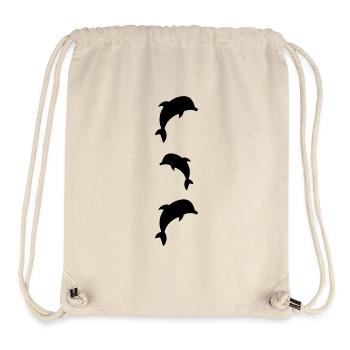 dolphins - Stanley/Stella recycelter Gym Bag - Naturweiß - Vorne