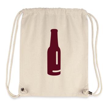 Bierflasche Smile - Stanley/Stella recycelter Gym Bag - Naturweiß - Vorne