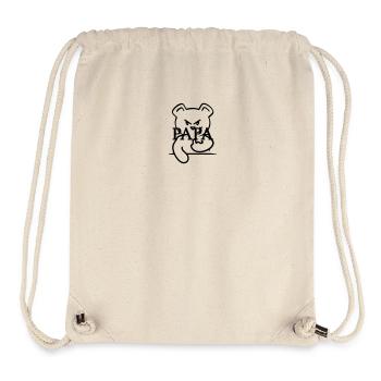 papa (1c) - Sac à cordon recyclé Stanley/Stella - blanc naturel - Devant