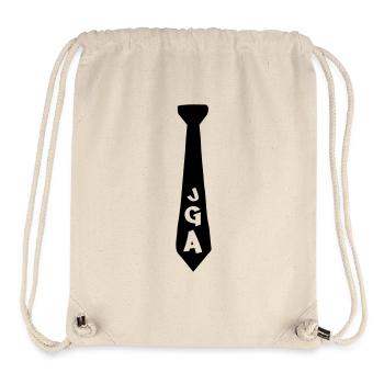 jga__krawatte - Stanley/Stella recycelter Gym Bag - Naturweiß - Vorne