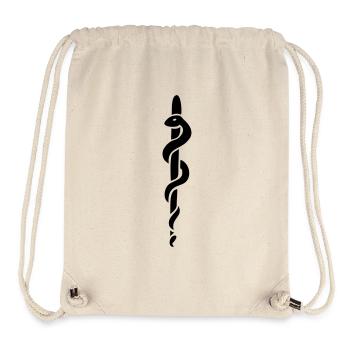 Esculape Stab von Asclepius Aesculapius Arzt - Stanley/Stella recycelter Gym Bag - Naturweiß - Vorne