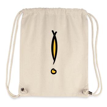 Dekoratives Ausrufezeichen. Handgezeichnet. - Stanley/Stella recycelter Gym Bag - Naturweiß - Vorne
