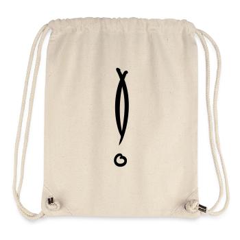 Dekoratives Ausrufezeichen. Handgezeichnet. - Stanley/Stella recycelter Gym Bag - Naturweiß - Vorne