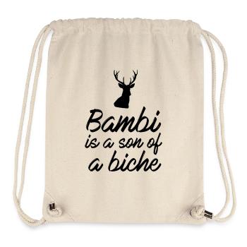 Bambi is a son of a doe - Stanley/Stella Recycled Gym Bag - natural - Front