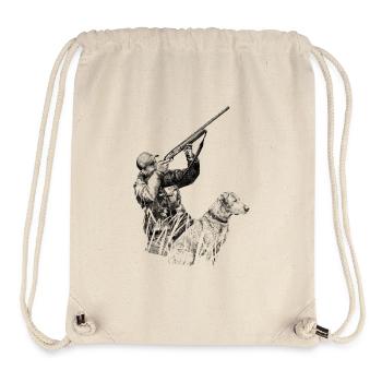 Hunter - Sac à cordon recyclé Stanley/Stella - blanc naturel - Devant