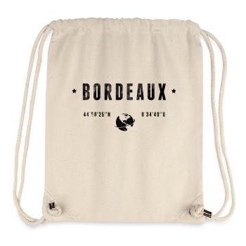 Bordeaux - Stanley/Stella recycelter Gym Bag - Naturweiß - Vorne