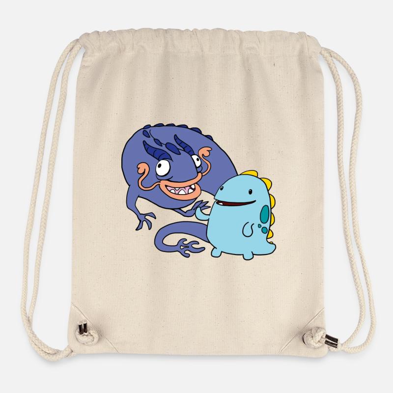 Derpy Dragons - Stanley/Stella Recycled Gym Bag - natural
