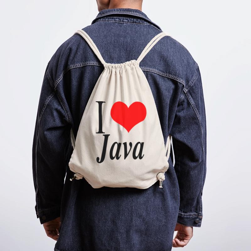 I love Java Stanley/Stella Recycled Gym Bag